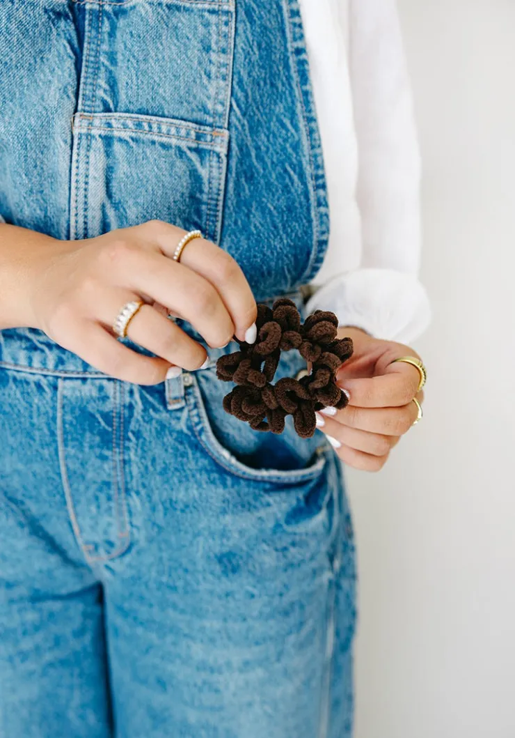 Andi Plush Ruffle Scrunchie