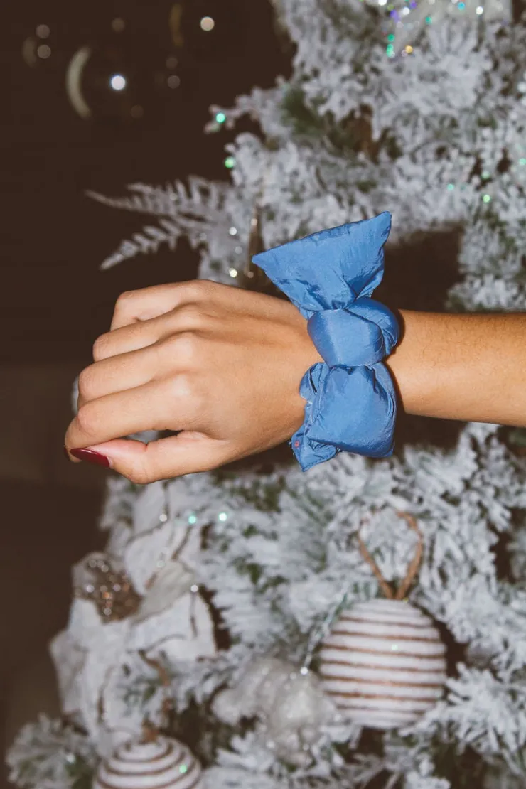 Andi Puffer Bow Scrunchie