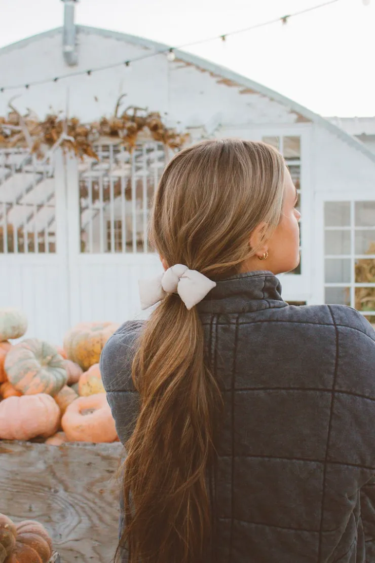 Andi Puffer Bow Scrunchie