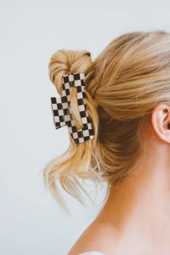 Andi Rad Checkered Claw Clip