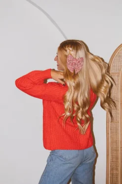 Andi Red Sweater Bow