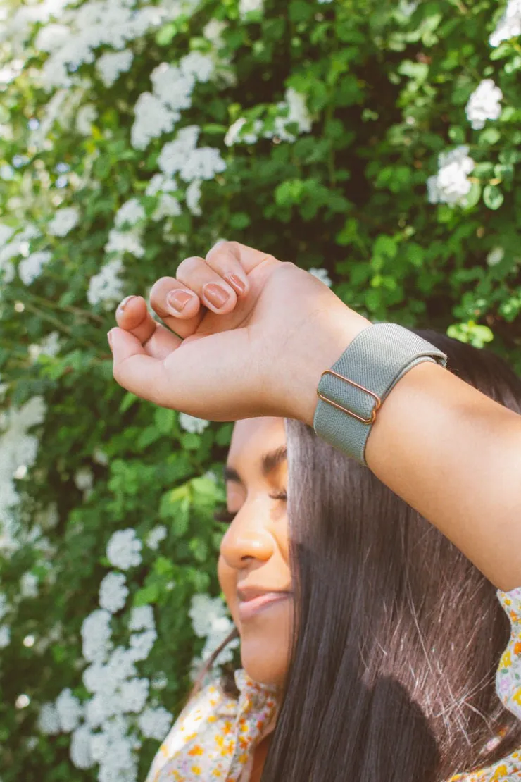 Andi Sage Adjustable Elastic Watch Band