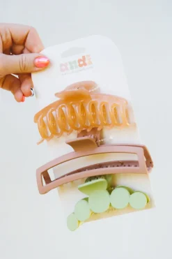Andi Samantha Claw Clip 3-Pack