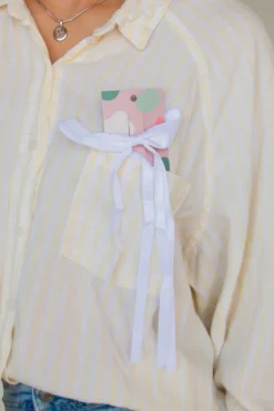 Andi Satin Ribbon Long Bow Clip