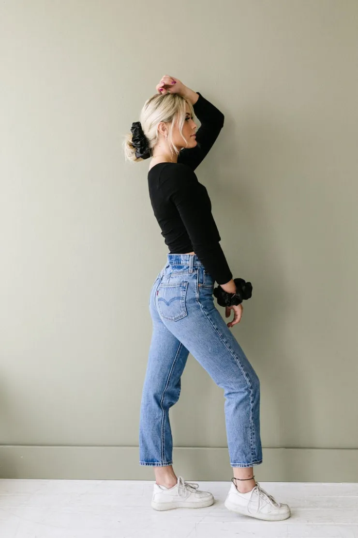 Andi Shadow Satin Jumbo Scrunchie