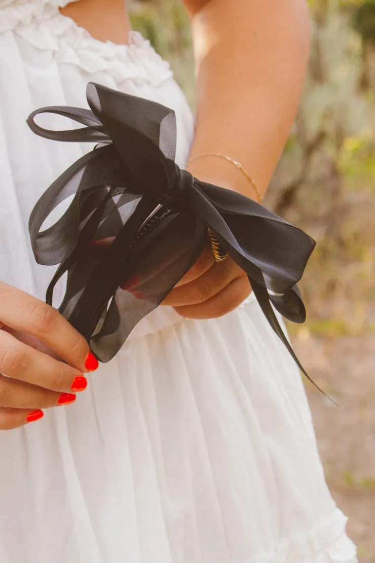 Andi Sheer Bow Banana Claw Clip