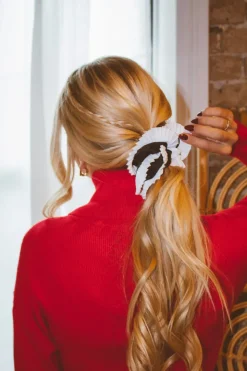 Andi Silk Ruffled Jumbo Scrunchie