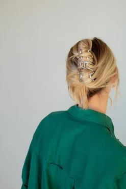 Andi Silver Squiggle Claw Clip