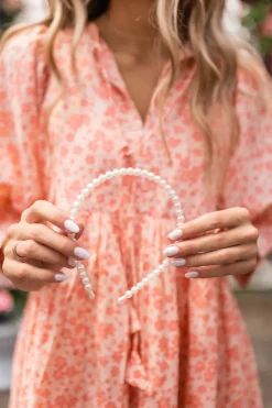 Andi Simple Pearl Headband