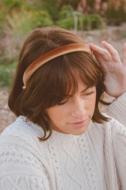 Andi Slim Velvet Hard Headband