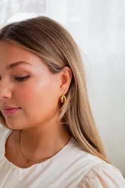 Andi Split Spiral Half Hoops