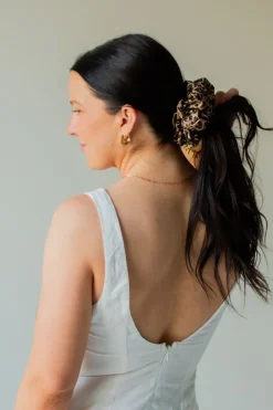 Andi Spotted Cheetah Jumbo Scrunchie