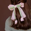 Andi Spring Flowers Bow Barette