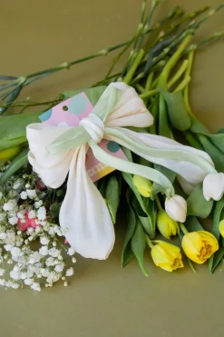 Andi Spring Flowers Bow Barette