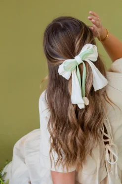 Andi Spring Flowers Bow Barette