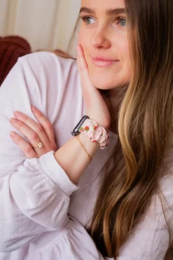 Andi Strawberry Fields Scrunchie Band Compatible with Apple Watch