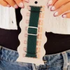 Andi Teal Thick Weaved Adjustable Elastic Watch Band