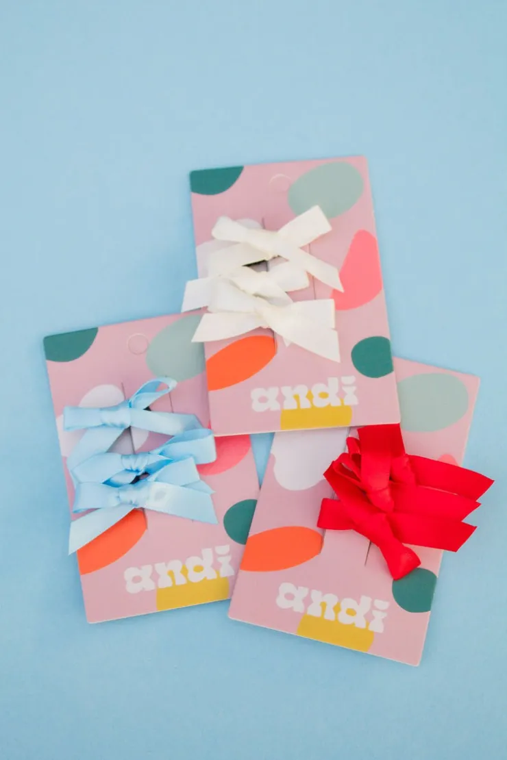 Andi Teeny Satin Bows 3-Pack