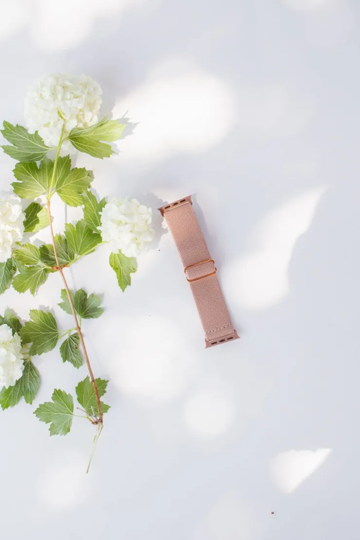 Andi Toasted Rose Adjustable Elastic Watch Band