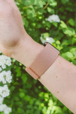 Andi Toasted Rose Adjustable Elastic Watch Band