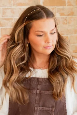 Andi Twisted Gold Headband