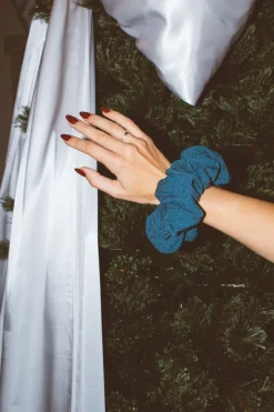 Andi Winter Blue Jumbo Scrunchie