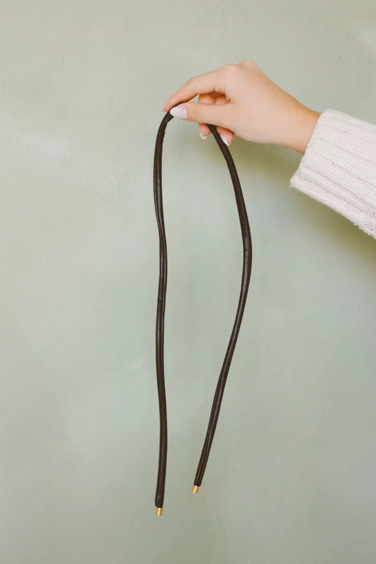Andi Wire Leather Ponytail Wrap