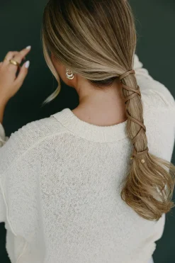 Andi Wire Leather Ponytail Wrap