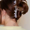 Andi XL Crystal Flowers Claw Clip